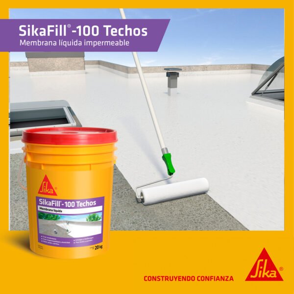 Membrana Líquida Sika SikaFill-100 Techos 20kg - Imagen 2