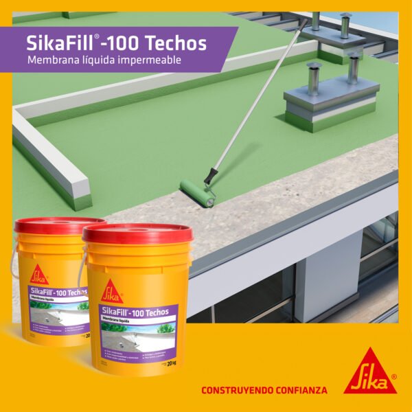 Membrana Líquida Sika SikaFill-100 Techos 60kg - Imagen 2