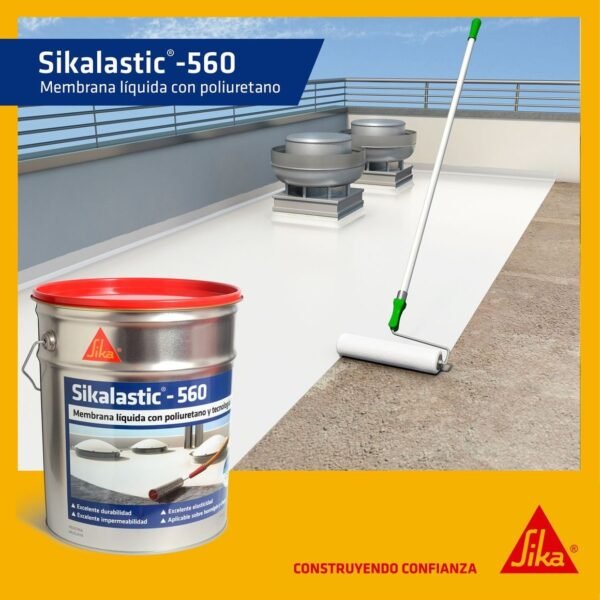 Membrana Liquida Premium Sika 560 - 20kg Poliuret - Imagen 2